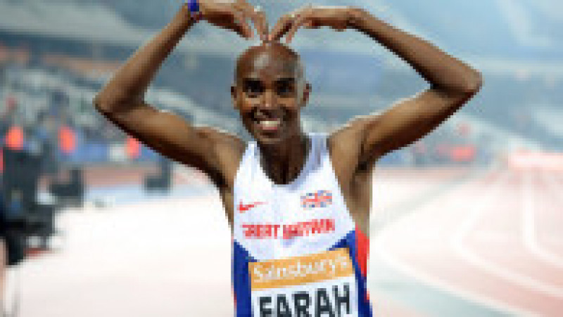 Multiplu campion olimpic la altletism, Mo Farah a ajuns în Marea Britanie la 9 ani, adus de traficanți pentru a lucra ca servitor. Foto-Profimedia Images | Poza 6 din 10