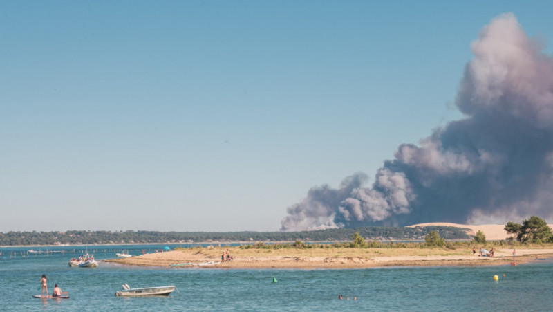 Incendii in sud-vestul Franței. FOTO: Profimedia Images