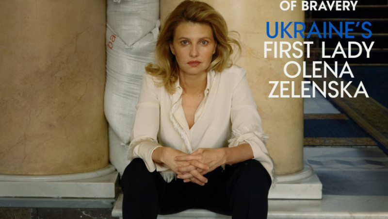 Olena Zelenski pe coperta Vogue, fotografiată de Annie Leibovitz. Sursă foto: president.gov.ua