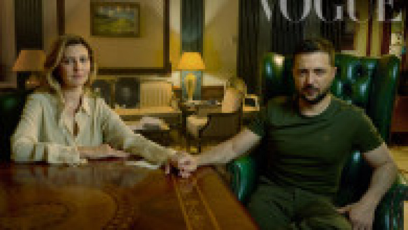 Olena și Volodimir Zelenski, fotografiați de Annie Leibovitz. Sursă foto: president.gov.ua | Poza 2 din 6