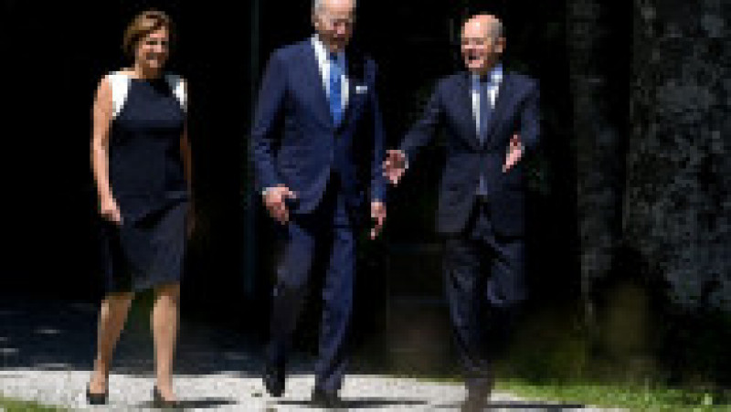 Cancelarul german și soția sa îl primesc pe Joe Biden la summitul G7 Foto: Profimedia Images | Poza 3 din 25