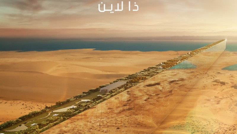 Planul orașului în linie al Arabiei Saudite. Foto- NEOM Twitter.