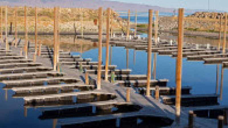 Great Salt Lake, cel mai mare lac sărat din emisfera vestică, rămâne fără apă. Foto: Profimedia | Poza 3 din 12