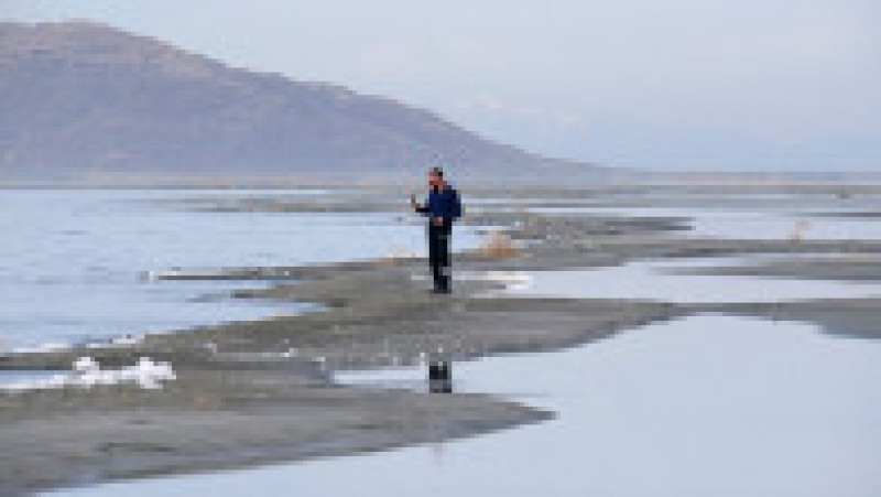 Great Salt Lake, cel mai mare lac sărat din emisfera vestică, rămâne fără apă. Foto: Profimedia | Poza 10 din 12