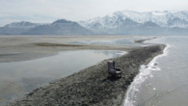 Great Salt Lake, cel mai mare lac sărat din emisfera vestică, rămâne fără apă. Foto: Profimedia | Poza 11 din 12