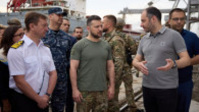 Volodimir Zelenski a vizitat portul Odesa Foto: president.gov.ua | Poza 7 din 16