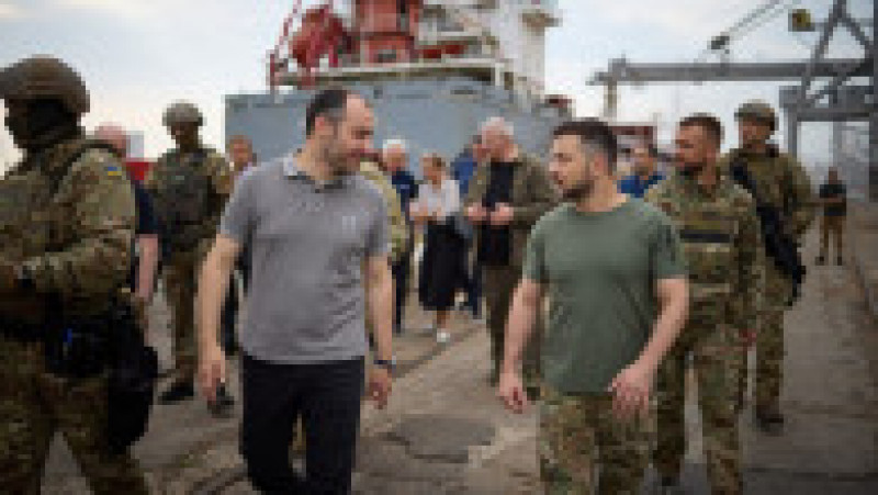 Volodimir Zelenski a vizitat portul Odesa Foto: president.gov.ua | Poza 4 din 16