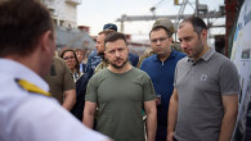 Volodimir Zelenski a vizitat portul Odesa Foto: president.gov.ua | Poza 5 din 16