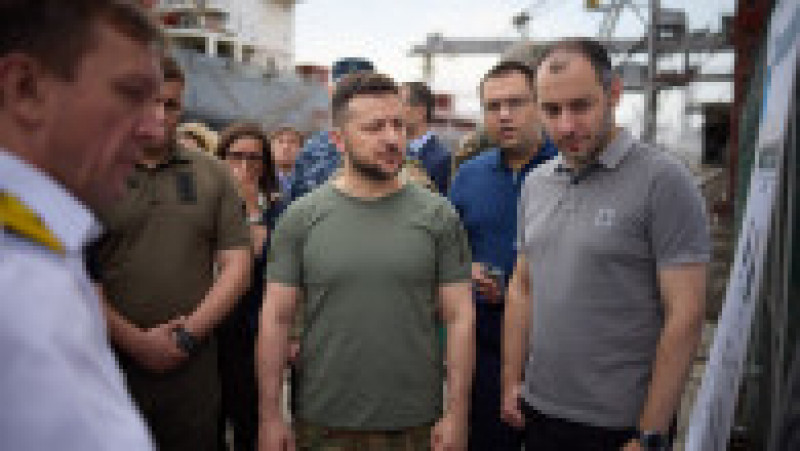 Volodimir Zelenski a vizitat portul Odesa Foto: president.gov.ua | Poza 6 din 16