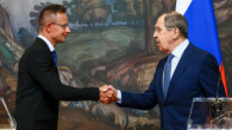 Peter Szijjarto a venit la Moscova a doua zi după ce UE a anunțat un plan de reducere a dependenței de gazele rusești Foto: Profimedia Images | Poza 4 din 13