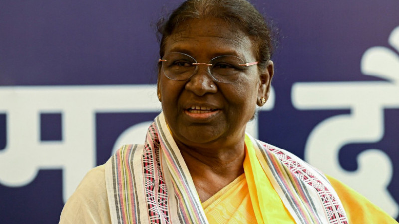 Droupadi Murmu a devenit prima preşedintă a Indiei provenită dintr-un trib. Foto: Profimedia Images
