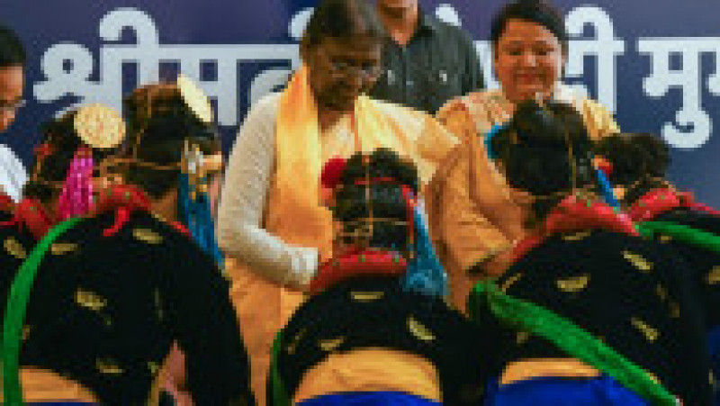 Droupadi Murmu a devenit prima preşedintă a Indiei provenită dintr-un trib. Foto: Profimedia Images | Poza 3 din 8