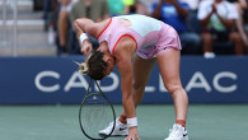 Simona Halep, eliminată de Daria Snigur (Ucraina) în primul tur la US Open. Foto: Profimedia | Poza 7 din 9