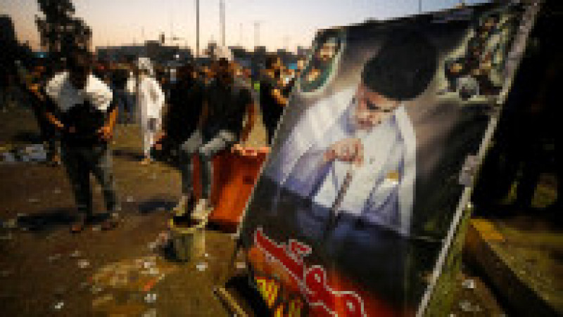 Violențe în Irak după ce influentul lider Moqtada al-Sadr și-a anunțat „retragerea definitivă”. 15 oamenii au murit. Foto: Profimedia | Poza 5 din 10