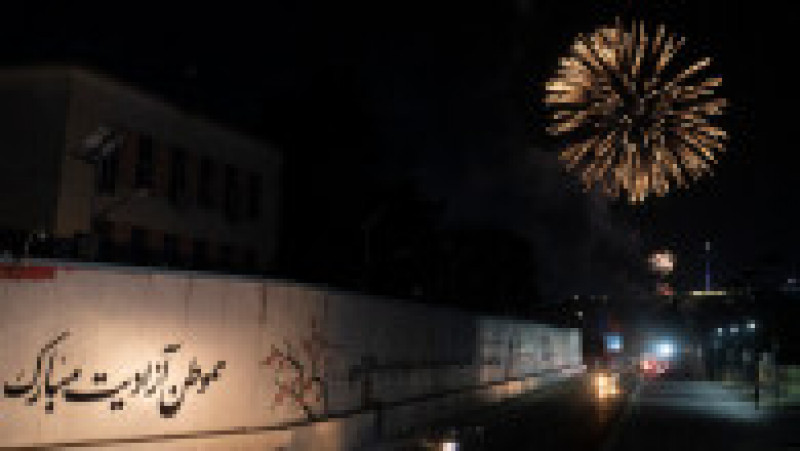 Talibanii au sărbătorit un an de la retragerea americanilor cu focuri de artificii. Foto: Profimedia Images | Poza 15 din 17