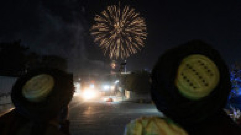 Talibanii au sărbătorit un an de la retragerea americanilor cu focuri de artificii. Foto: Profimedia Images | Poza 17 din 17