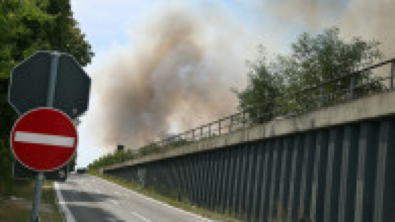 O importantă autostradă a fost închisă din cauza incendiului din Grunewald Foto: Profimedia Images | Poza 5 din 14
