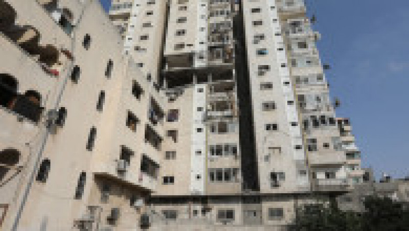 Israelienii au lovit un apartament din Fâșia Gaza, bombardament în urma căruia a fost ucis comandantul Jihadului Islamic, Tayseer Jabari Foto: Profimedia Images | Poza 2 din 14