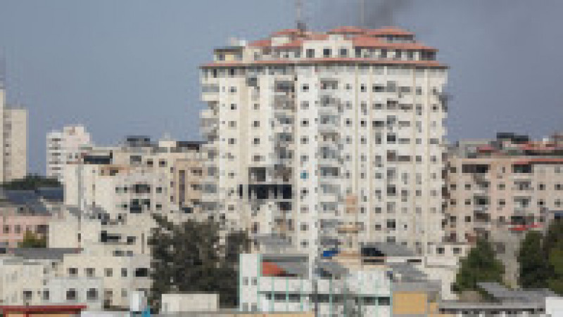 Israelienii au lovit un apartament din Fâșia Gaza, bombardament în urma căruia a fost ucis comandantul Jihadului Islamic, Tayseer Jabari Foto: Profimedia Images | Poza 3 din 14