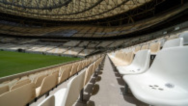 Stadionul, cu o capacitate de 80.000 de locuri, este situat în noul cartier Lusail, în nordul capitalei Doha. Sursa foto: Profimedia Images | Poza 2 din 19