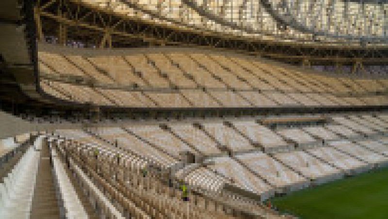 Stadionul, cu o capacitate de 80.000 de locuri, este situat în noul cartier Lusail, în nordul capitalei Doha. Sursa foto: Profimedia Images | Poza 8 din 19
