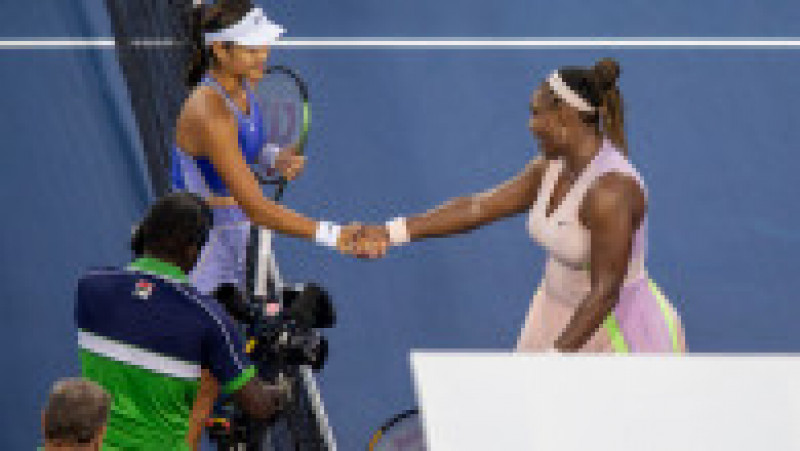 Emma Răducanu a eliminat-o pe Serena Williams la Cincinnati (WTA). FOTO: Profimedia Images | Poza 4 din 6