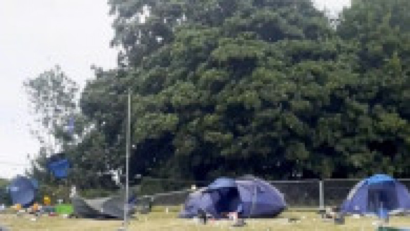 O tornadă a devastat un camping, în timpul festivalului Boomtown, lângă Winchester. FOTO: Profimedia Images | Poza 2 din 6