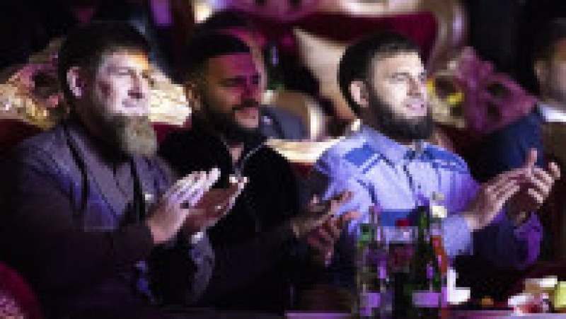 Timati, Ramzan Kadîrov și primarul capitalei Ceceniei, Groznîi, la aniversarea a 201 ani de la fondarea orașului. Foto: Profimedia Images | Poza 3 din 14