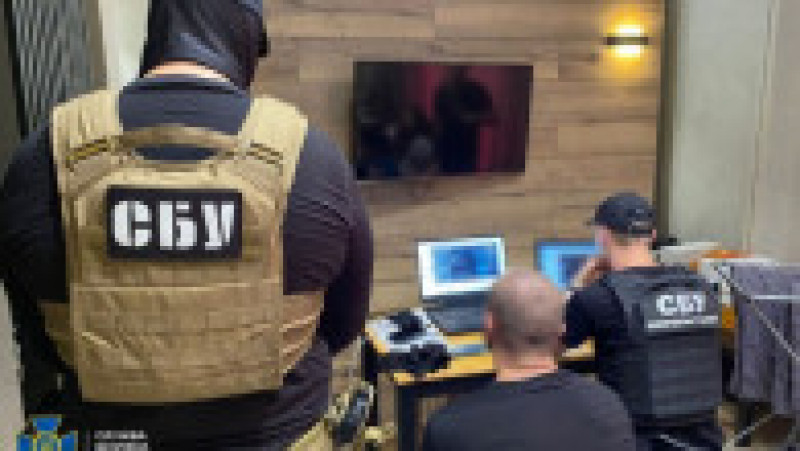 SBU a găsit o cameră subterană în Kiev, folosită de hackeri ruși pentru atacuri cibernetice. Foto: SBU/ Telegram | Poza 4 din 4