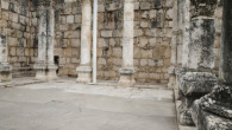 Ruinele sinagogii din orașul antic Capernaum, unul dintre așezările despre care s-a crezut că ar fi fost construite în locul fostului sat biblic Betsaida. Foto: Profimedia Images | Poza 7 din 8