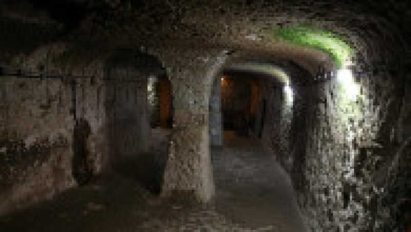 Labirintul de încăperi din orașul subteran Derinkuyu. Foto: Profimedia | Poza 10 din 18