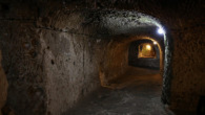Labirintul de încăperi din orașul subteran Derinkuyu. Foto: Profimedia | Poza 8 din 18