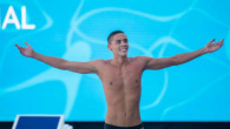 David Popovici a câștigat medalia de aur la 100 de metri liber la CE de natație 2022 stabilind un nou record mondial Foto: Raed Krishan via Facebook David Popovici | Poza 14 din 17