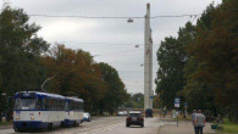 Turnul de 79 de metri înălțime al monumentului sovietic din Riga. Foto: Profimedia | Poza 6 din 11