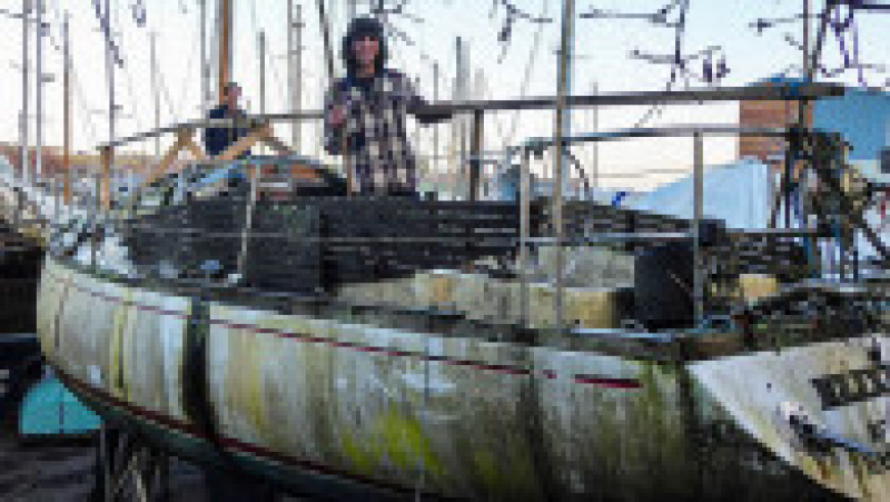 Un tânăr de 27 de ani navighează de 2 ani în jurul lumii cu o veche barcă restaurată FOTO: Profimedia Images | Poza 2 din 20