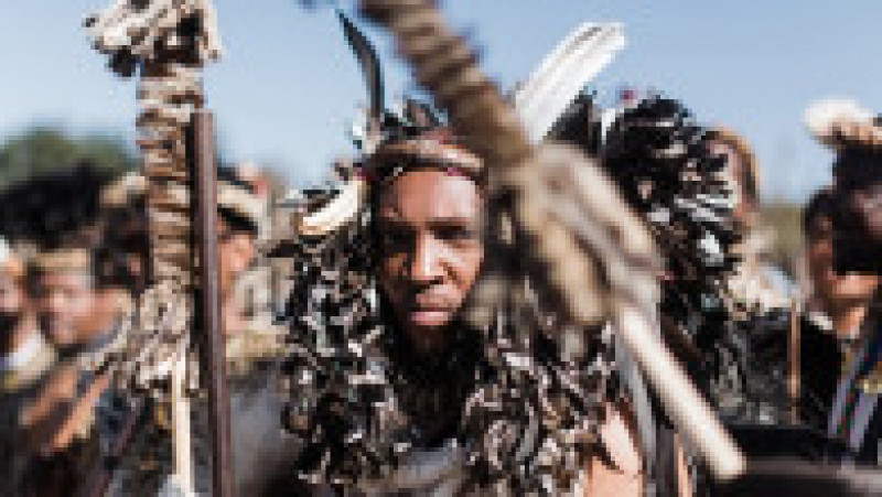 Încoronarea noului rege Zulu este celebrată cu ceremonii și dansuri exotice Foto: Profimedia Images | Poza 7 din 35