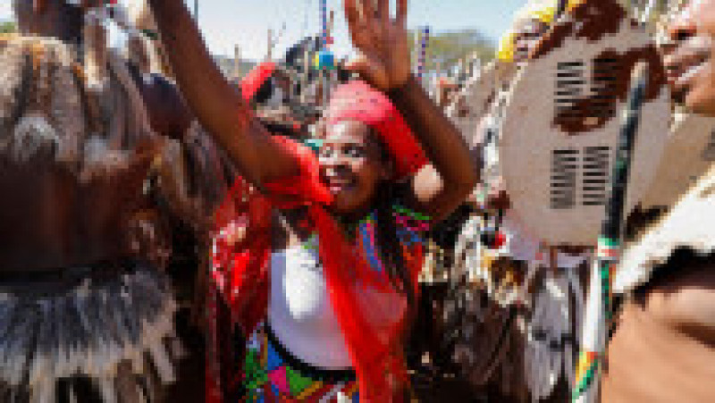 Încoronarea noului rege Zulu este celebrată cu ceremonii și dansuri exotice Foto: Profimedia Images | Poza 10 din 35