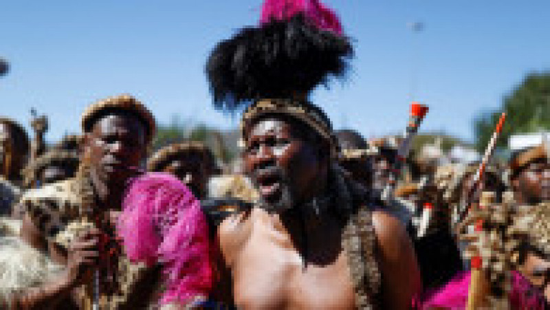 Încoronarea noului rege Zulu este celebrată cu ceremonii și dansuri exotice Foto: Profimedia Images | Poza 9 din 35
