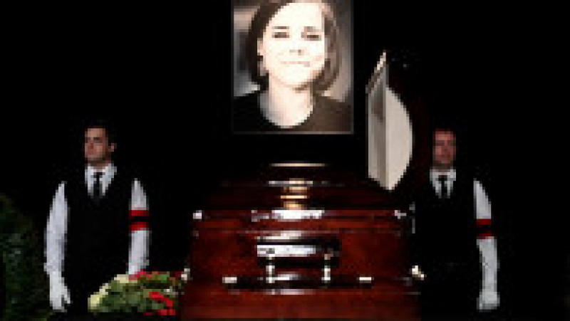 Portretul Dariei Dughin a fost afișat la ceremonia mortuară. Foto: Profimedia | Poza 5 din 7