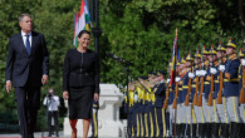 Klaus Iohannis a primit-o la Palatul Cotroceni pe Katalin Novak, președinta Ungariei. Foto: Inquam Photos / George Călin | Poza 4 din 8