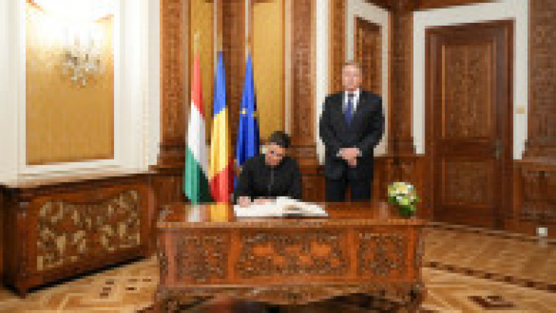Klaus Iohannis a primit-o la Palatul Cotroceni pe Katalin Novak, președinta Ungariei. Foto: presidency.ro | Poza 7 din 8