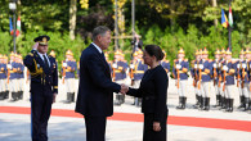 Klaus Iohannis a primit-o la Palatul Cotroceni pe Katalin Novak, președinta Ungariei. Foto: presidency.ro | Poza 3 din 8