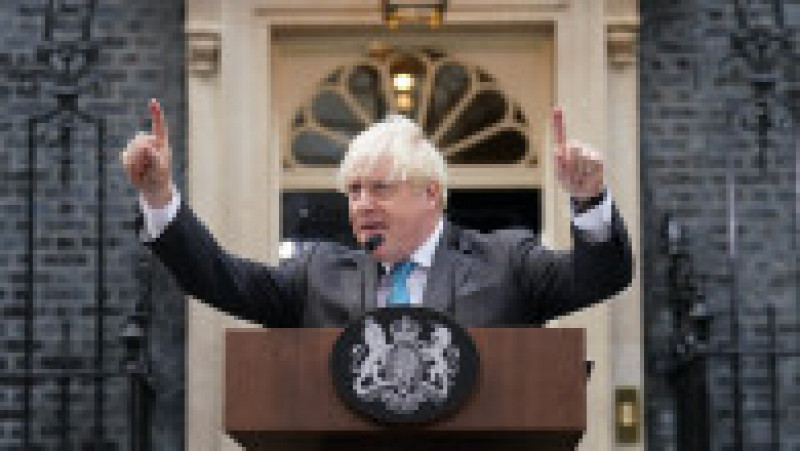Boris Johnson a ținut ultimul discurs în calitate de prim-ministru, marți, înainte ca mandatul să fie preluat de Liz Truss. Foto: Profimedia Images | Poza 6 din 23