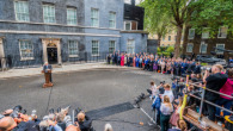 Boris Johnson a ținut ultimul discurs în calitate de prim-ministru, marți, înainte ca mandatul să fie preluat de Liz Truss. Foto: Profimedia Images | Poza 4 din 23