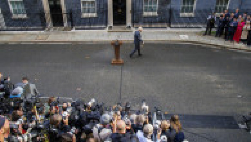oris Johnson a ținut ultimul discurs în calitate de prim-ministru, marți, înainte ca mandatul să fie preluat de Liz Truss. Foto: Profimedia Images | Poza 21 din 23