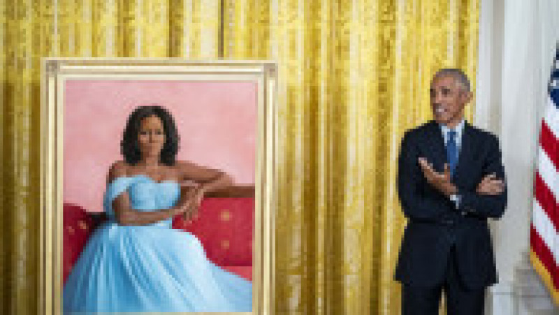 Michelle şi Barack Obama au asistat la dezvelirea portretelor lor oficiale. Foto: Profimedia Images | Poza 4 din 12