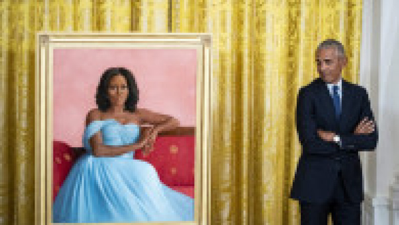 Michelle şi Barack Obama au asistat la dezvelirea portretelor lor oficiale. Foto: Profimedia Images | Poza 9 din 12