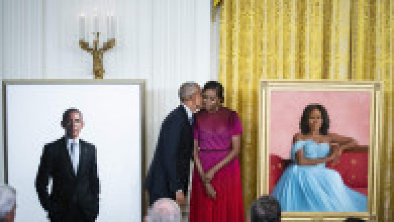 Michelle şi Barack Obama au asistat la dezvelirea portretelor lor oficiale. Foto: Profimedia Images | Poza 2 din 12