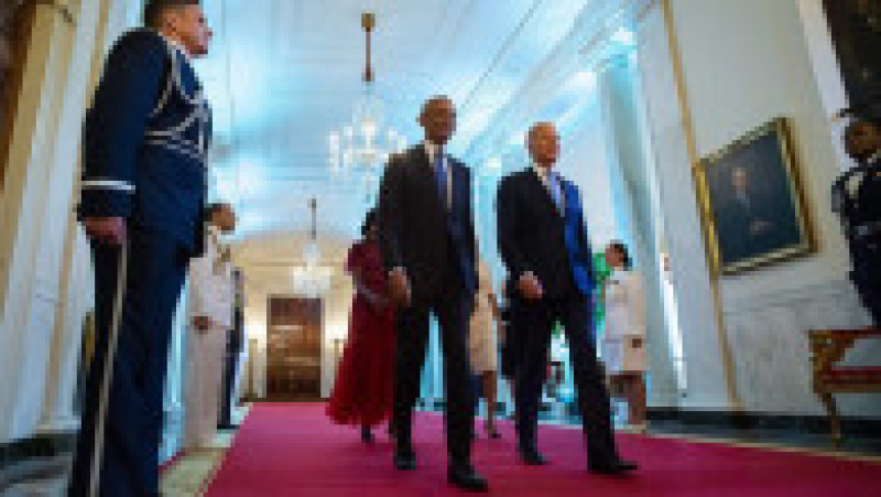 Michelle şi Barack Obama au asistat la dezvelirea portretelor lor oficiale. Foto: Profimedia Images | Poza 12 din 12