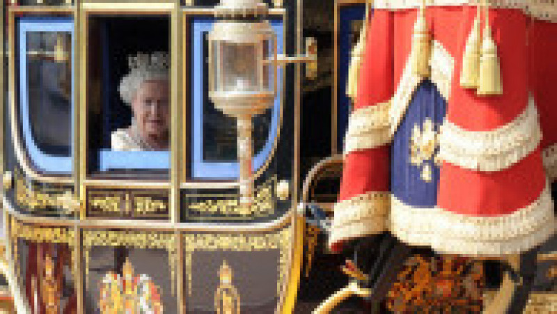 Regina Elisabeta sosește la Palatul Westminster. 25 mai 2010. Sursa foto: Profimedia Images | Poza 25 din 38